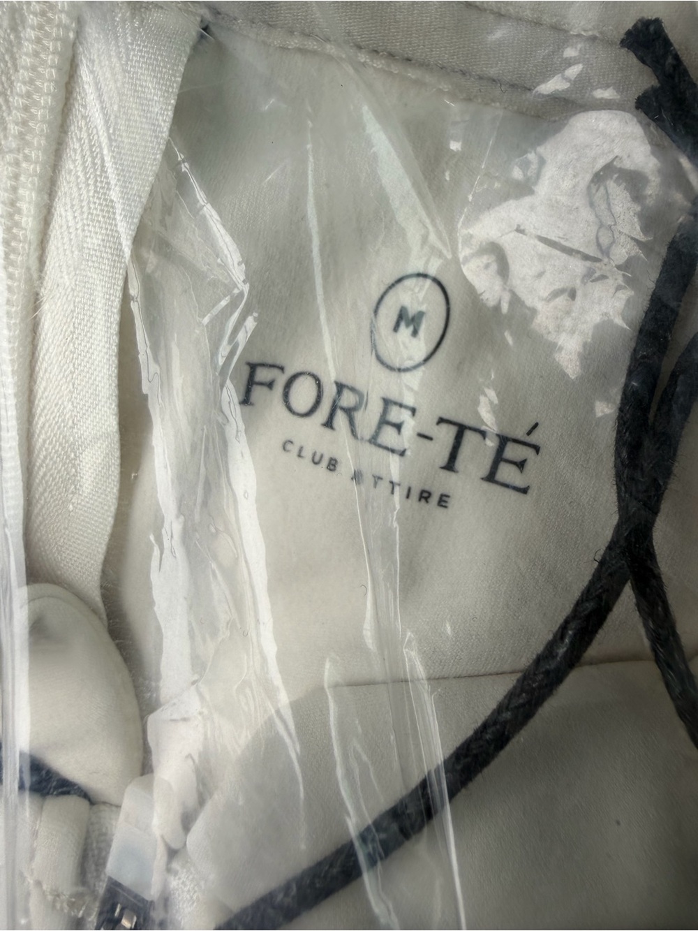 Fore-té Tate Performance ecru cream white Dress tennis medium new it packaging - Picture 3 of 6
